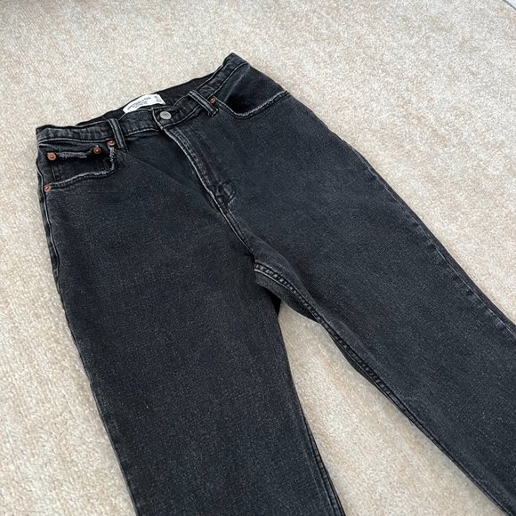 Abercrombie & Fitch Black Straight Leg Jeans - Picture 3 of 10